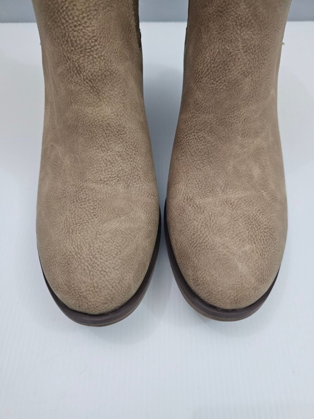 Korks By Kork Ease Hadley Ankle Boot Women 11 Natural Chelsea Western Block Heel - Picture 5 of 13